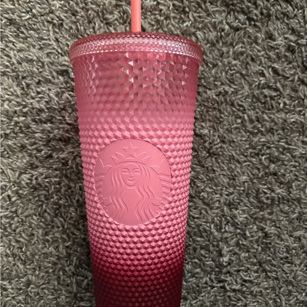 Starbucks Gradient Pink Textured Tumbler